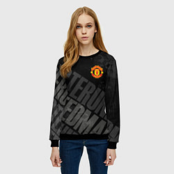 Свитшот женский Manchester United , Манчестер Юнайтед, цвет: 3D-черный — фото 2