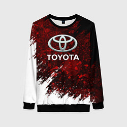 Свитшот женский Toyota Вектор, цвет: 3D-черный