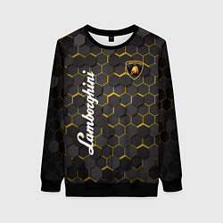 Женский свитшот Lamborghini - Золотые соты