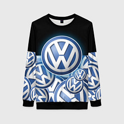 Женский свитшот Volkswagen Большое лого паттерн