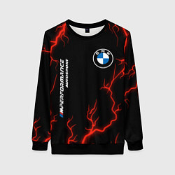 Свитшот женский BMW Autosport Молнии, цвет: 3D-черный