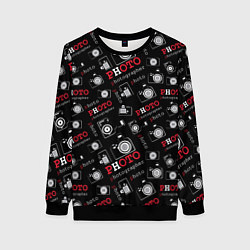 Свитшот женский Photographer Фотограф, цвет: 3D-черный