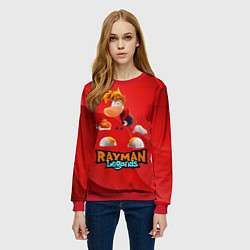 Свитшот женский Rayman Red Legends, цвет: 3D-красный — фото 2
