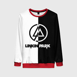Свитшот женский Linkin Park ЧБ, цвет: 3D-красный