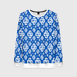 Свитшот женский Blue Pattern Dope Camo Dope Street Market, цвет: 3D-белый