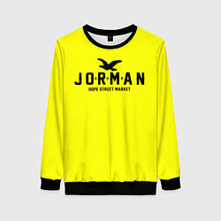 Женский свитшот Узор Yellow Jorman Air Dope Street Market