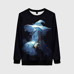 Свитшот женский Ранна с волками Elden Ring, цвет: 3D-черный