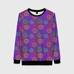 Свитшот женский Мантра ОМ - Аум, цвет: 3D-черный