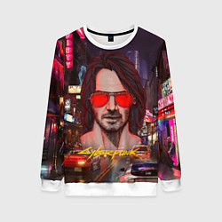 Женский свитшот Johnny Cyberpunk2077 Джонни