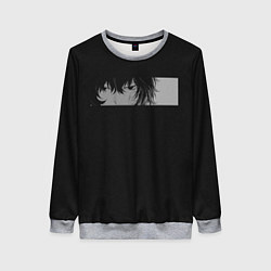 Свитшот женский Осаму Дазай Взгляд, цвет: 3D-меланж