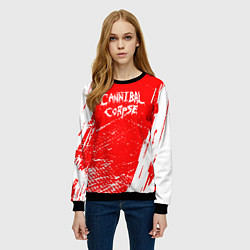 Свитшот женский Cannibal corpse труп каннибала, цвет: 3D-черный — фото 2