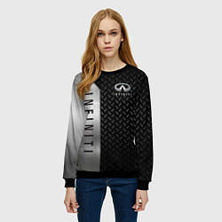 Свитшот женский INFINITI ИНФИНИТИ СТАЛЬ, цвет: 3D-черный — фото 2