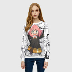 Свитшот женский Семья Шпиона Spy x Family, цвет: 3D-белый — фото 2