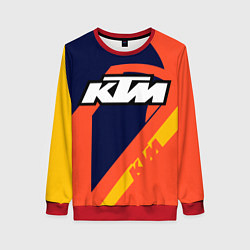 Свитшот женский KTM VINTAGE SPORTWEAR, цвет: 3D-красный