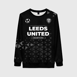 Свитшот женский Leeds United Форма Champions, цвет: 3D-черный