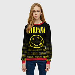 Свитшот женский Smile Nirvana, цвет: 3D-красный — фото 2