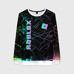 Женский свитшот ROBLOX неоновый логотип