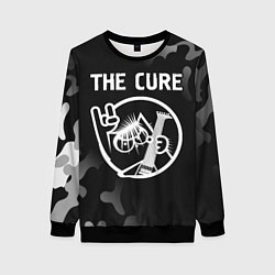 Свитшот женский The Cure КОТ Камуфляж, цвет: 3D-черный