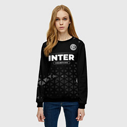Свитшот женский Inter Форма Champions, цвет: 3D-черный — фото 2