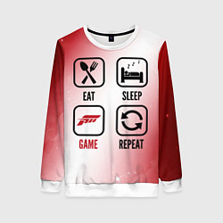 Женский свитшот Eat Sleep Forza Horizon Repeat