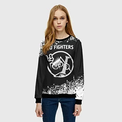 Свитшот женский Foo Fighters КОТ Арт, цвет: 3D-черный — фото 2