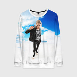 Свитшот женский ПЛАТИНА SOSA MUZIK, цвет: 3D-белый