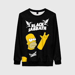 Женский свитшот Black Sabbath Гомер Симпсон Simpsons