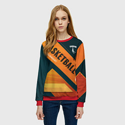 Свитшот женский Basketball Champion, цвет: 3D-красный — фото 2