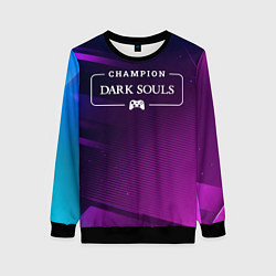 Женский свитшот Dark Souls Gaming Champion: рамка с лого и джойсти