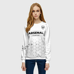 Свитшот женский Arsenal Champions Униформа, цвет: 3D-белый — фото 2