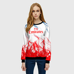 Свитшот женский Arsenal пламя, цвет: 3D-черный — фото 2