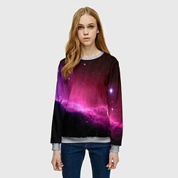 Свитшот женский Night Nebula, цвет: 3D-меланж — фото 2