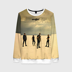 Свитшот женский Surviving The Game - Skillet, цвет: 3D-белый