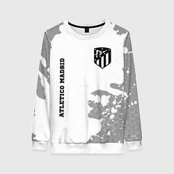Свитшот женский Atletico Madrid Sport на темном фоне, цвет: 3D-белый