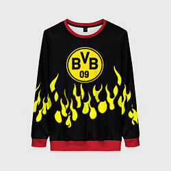 Свитшот женский Borussia пламя, цвет: 3D-красный