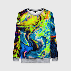 Свитшот женский The Poisonous Palette, цвет: 3D-меланж