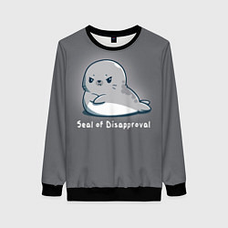 Свитшот женский Seal of Disapproval, цвет: 3D-черный