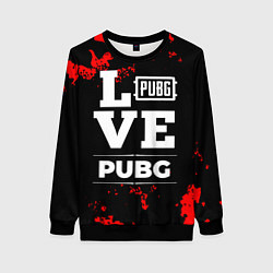 Свитшот женский PUBG Love Классика, цвет: 3D-черный