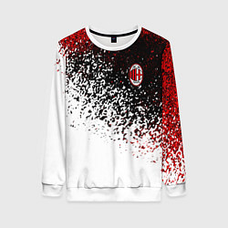 Свитшот женский Ac milan краска, цвет: 3D-белый