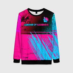 Женский свитшот League of Legends Neon Gradient