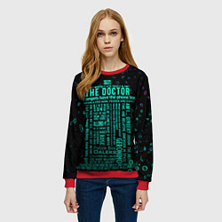 Свитшот женский Tardis Doctor Who Memories, цвет: 3D-красный — фото 2