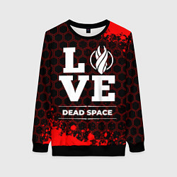 Свитшот женский Dead Space Love Классика, цвет: 3D-черный