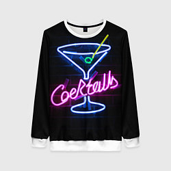 Женский свитшот Неоновый коктейль - Розовый