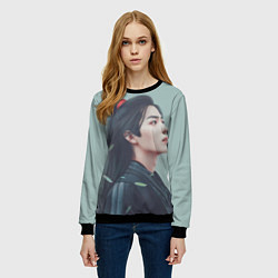 Свитшот женский Неукротимый Вей Ин, цвет: 3D-черный — фото 2