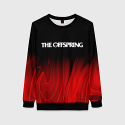 Свитшот женский The Offspring Red Plasma, цвет: 3D-черный