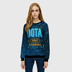 Свитшот женский Игра Dota: PRO Gaming, цвет: 3D-черный — фото 2