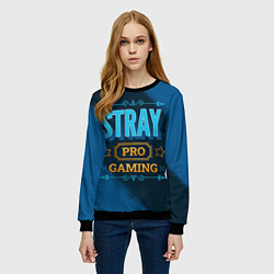 Свитшот женский Игра Stray: pro gaming, цвет: 3D-черный — фото 2
