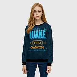 Свитшот женский Игра Quake: pro gaming, цвет: 3D-черный — фото 2