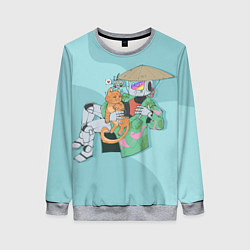 Женский свитшот Бродяга с друзьями