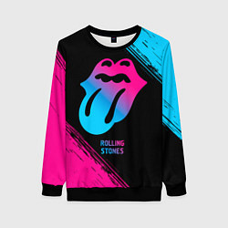 Женский свитшот Rolling Stones - neon gradient